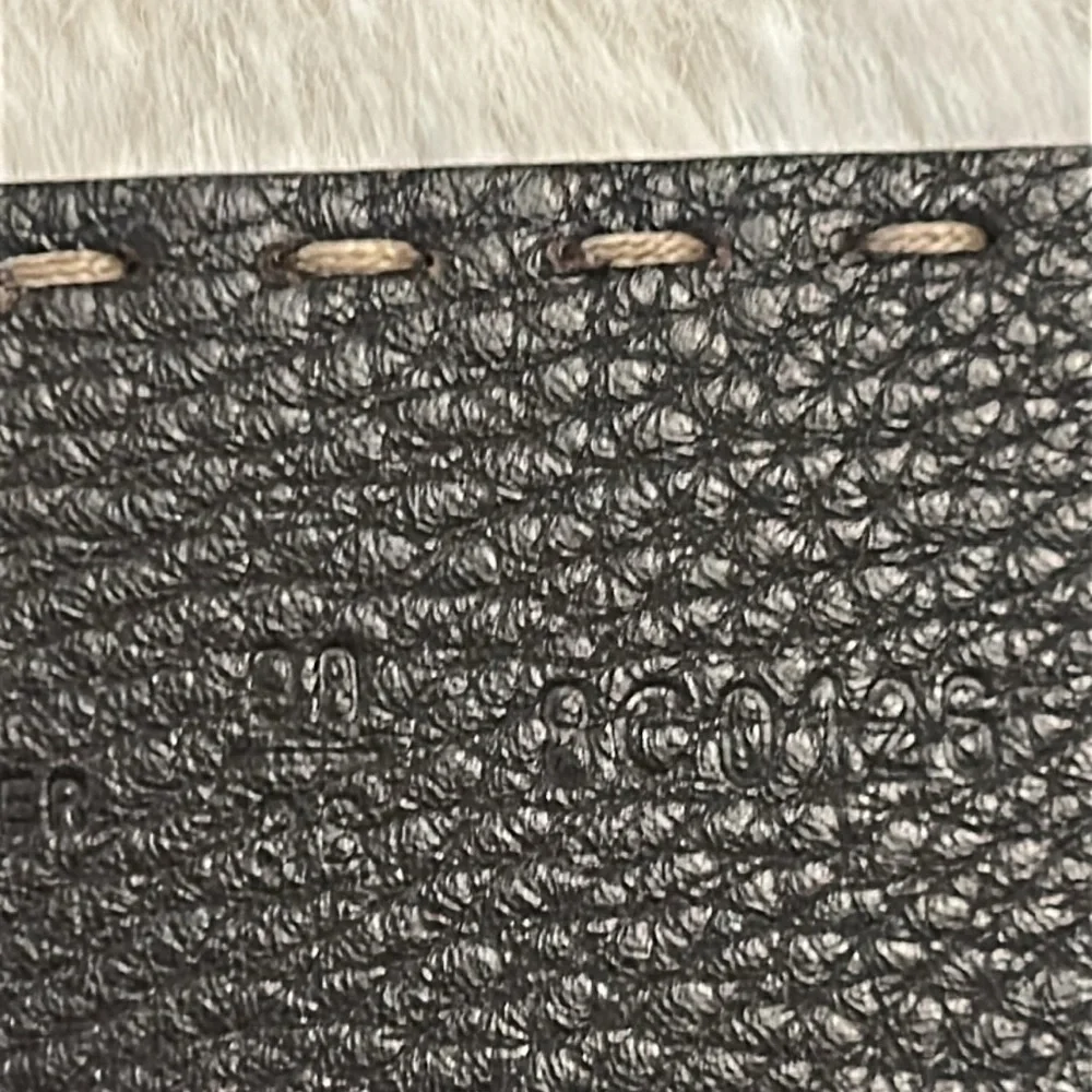 Fendi Dark Brown Leather Belt with Silver Round Buckle